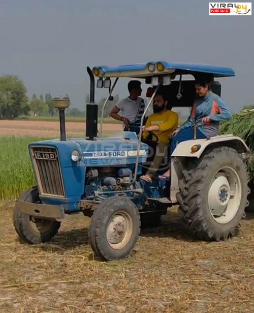 हरियाणा की फेमस डांसर ने पति संघ गांव के वातावरण का लुफ्त उठाया साथ ही ट्रैक्टर में भी बैठी-image-6243e30fcde99