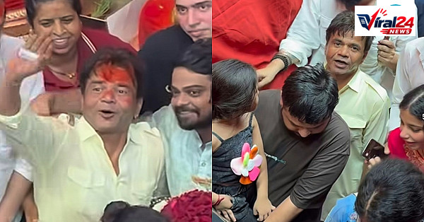 राजपाल यादव ने लालबागचा राजा के दर्शन के लिए छोड़ी VIP लाइन, आम भक्तों की कतार में आए नजर