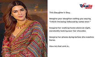 Kriti Sanon ने Daughters Day पर उठाई महिलाओं की सुरक्षा पर गंभीर आवाज़, शेयर किया इमोशनल पोस्ट