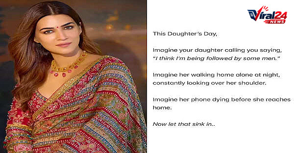 Kriti Sanon ने Daughters Day पर उठाई महिलाओं की सुरक्षा पर गंभीर आवाज़, शेयर किया इमोशनल पोस्ट