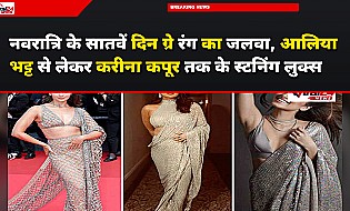 नवरात्रि के सातवें दिन ग्रे रंग का जलवा, आलिया भट्ट से लेकर करीना कपूर तक के स्टनिंग लुक्स